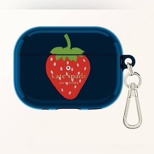 Kate Spade NY Protective Case for Apple AirPods Pro 1 & 2 Strawberry Dotted